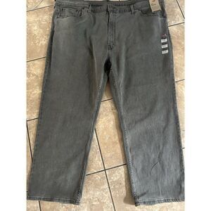 NWT Levi Strauss 54 X 30 559 Relaxed Straight Jeans Pants Washed Black